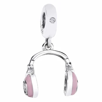 New 925 Sterling Silver Charm Pink Headphones & Heart With Crystal Pendant Beads Fit Bracelet Bangle Diy Jewelry
New 925 Sterling Silver Charm Pink Headphones & Heart With Crystal Pendant Beads Fit Bracelet Bangle Diy Jewelry