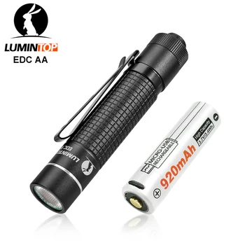 

Original Lumintop EDC AA LED Flashlight 600lumens Mini Flashlights with Forwar Click Tail Switch by 14500/AA Battery for Camping