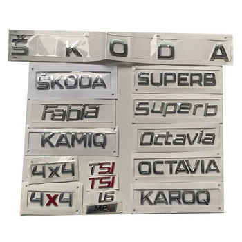 New Silver Car Sticker 3D ABS Emblem Chrome Logo For Skoda Octavia 2 A7 A5 Kodiaq Superb 2 Fabia 2 Yeti Rapid 4X4 TSI YETI KAROQ 
New Silver Car Sticker 3D ABS Emblem Chrome Logo For Skoda Octavia 2 A7 A5 Kodiaq Superb 2 Fabia 2 Yeti Rapid 4X4 TSI YETI KAROQ