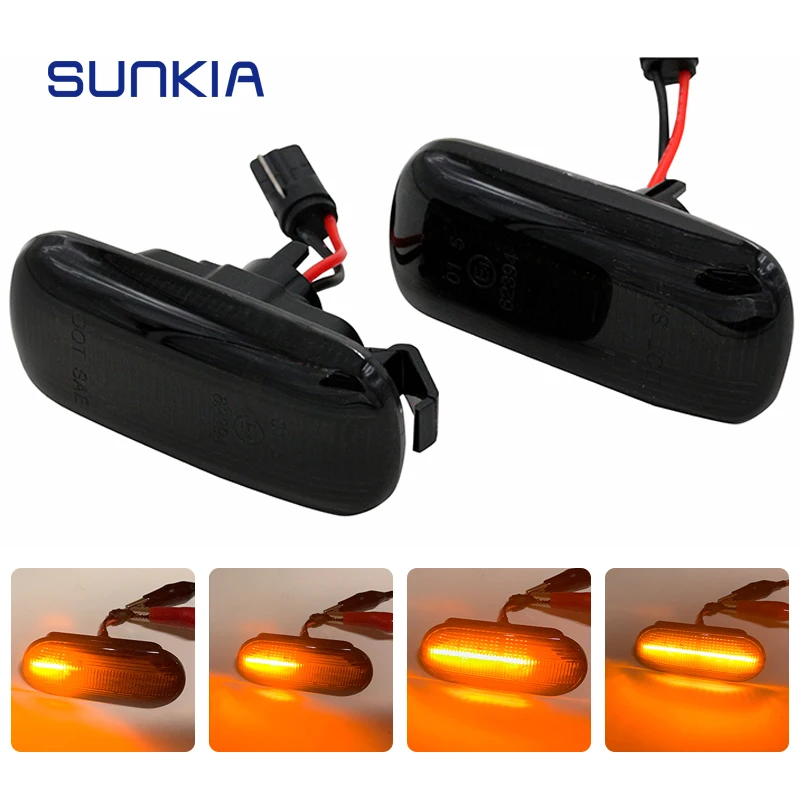 SUNKIA LED Side Marker Light for Audi with Built-in Canbus A4/S4/B6/A6/S6/C5/A8/D3 Flowing Amber Signal Light E-mark Approval
SUNKIA LED Side Marker Light for Audi with Built-in Canbus A4/S4/B6/A6/S6/C5/A8/D3 Flowing Amber Signal Light E-mark Approval