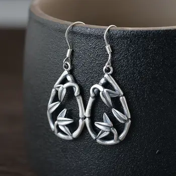 FNJ Bamboo Oval Earrings 925 Silver Original Pure S925 Sterling Silver Drop Earring for Women Jewelry
FNJ Bamboo Oval Earrings 925 Silver Original Pure S925 Sterling Silver Drop Earring for Women Jewelry