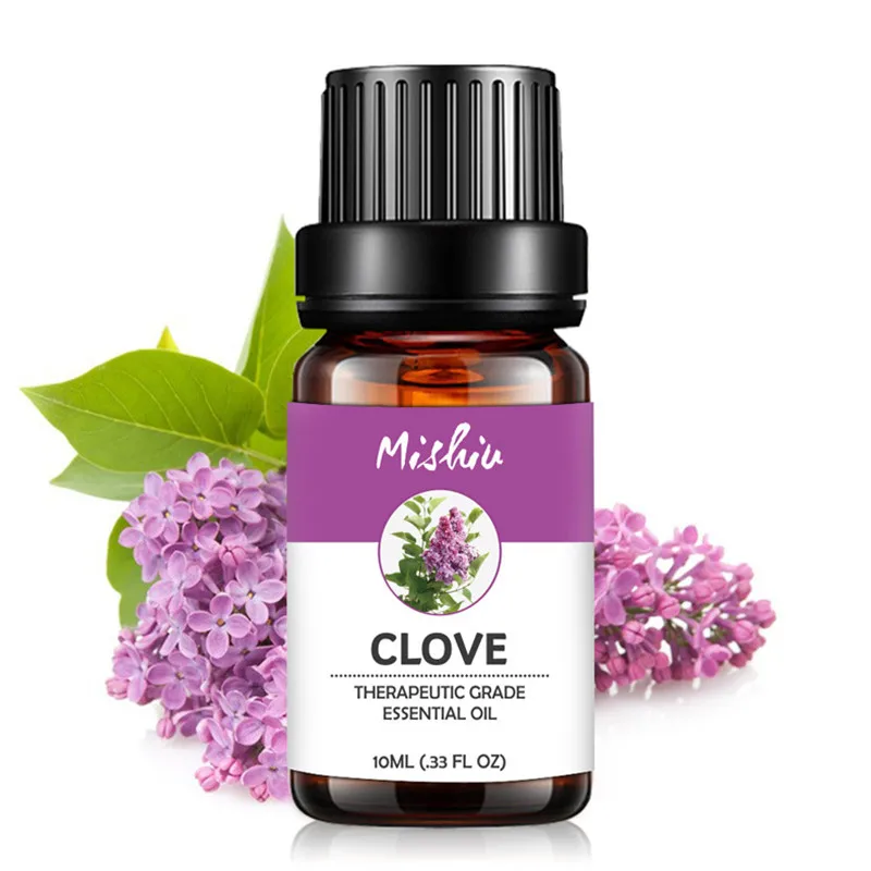 

Mishiu Clove Essential Oil Aroma Aromatherapy Vetiver Thyme Basil Camphor Pine Needles Tangerine Pure Essential Massage Oil 10ML