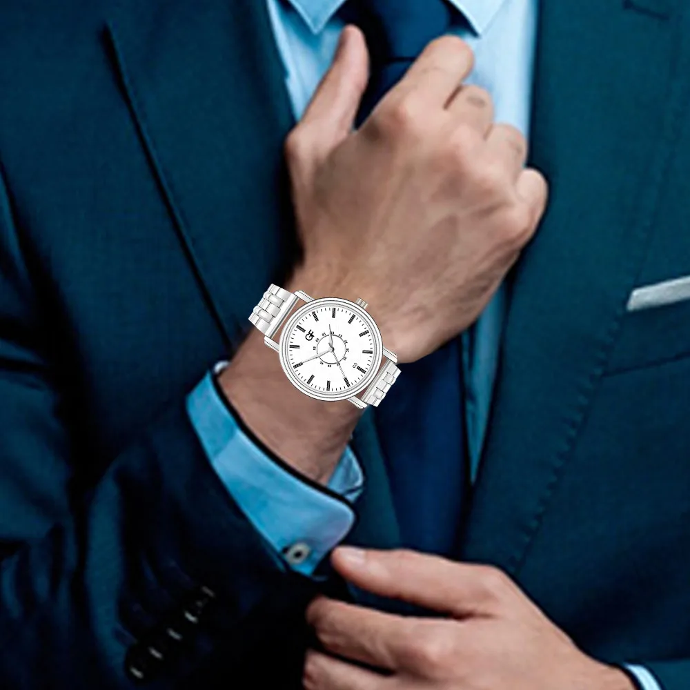 Faux Alloy Strap Simple Clock Featured Men Watch Luxu Glass Gemstone Scale Dial Male Quartz Wristwatch Movement Montre Homme2019
Faux Alloy Strap Simple Clock Featured Men Watch Luxu Glass Gemstone Scale Dial Male Quartz Wristwatch Movement Montre Homme2019