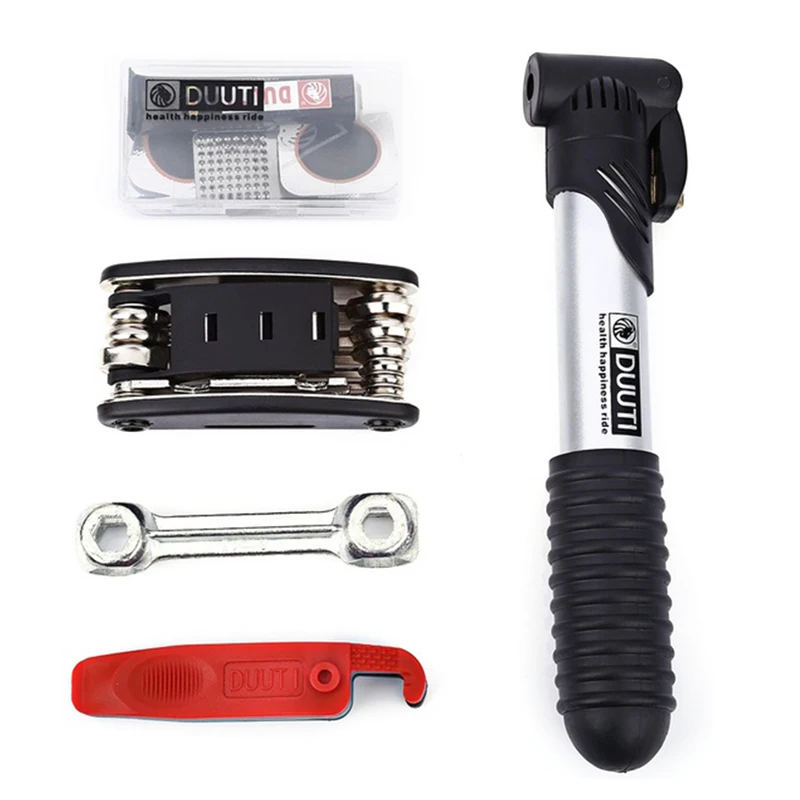 DUUTI Multipurpose Mountain Bike Repair Set All in One Hand Tool Kit Mini Portable Pump
DUUTI Multipurpose Mountain Bike Repair Set All in One Hand Tool Kit Mini Portable Pump