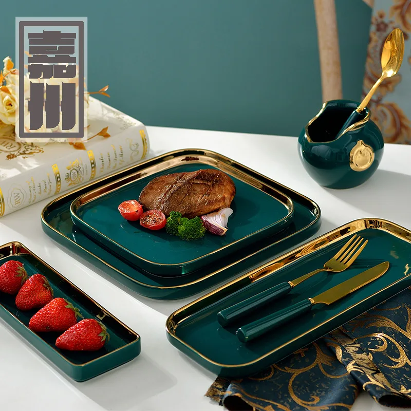 FANTERCY Tableware Dinner Plate Creative Peacock Green Ceramic Tableware Western Restaurant Plate Sushi Dishes and Plates Sets
FANTERCY Tableware Dinner Plate Creative Peacock Green Ceramic Tableware Western Restaurant Plate Sushi Dishes and Plates Sets