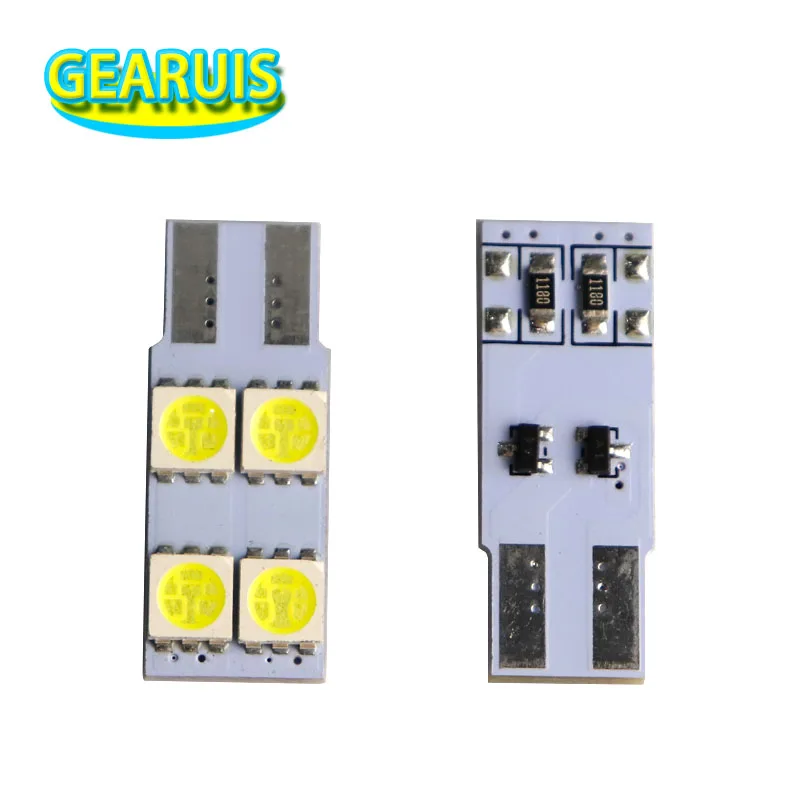 100pcs T10 Non polar LED 4 SMD 5050 LED 0.72W 60MA Car Door Lights Bulbs Side Wedge Tail Parking W5W 194 Cold White AC 12V
100pcs T10 Non polar LED 4 SMD 5050 LED 0.72W 60MA Car Door Lights Bulbs Side Wedge Tail Parking W5W 194 Cold White AC 12V