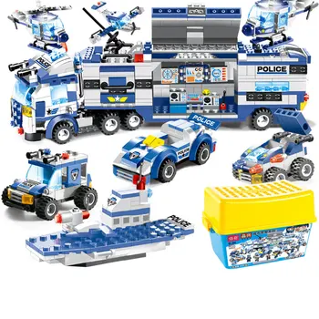 762Pcs 8-In-1 City Police Series Building Kit Mobile Combat Vehicle Building Blocks Model Small Particles Stem Toy For Children
762Pcs 8-In-1 City Police Series Building Kit Mobile Combat Vehicle Building Blocks Model Small Particles Stem Toy For Children