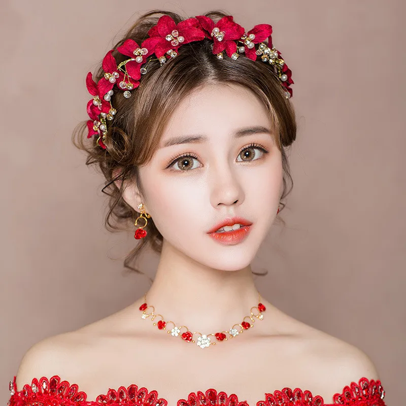 Red Butterfly Bridal Wedding Jewelry Accessories Sets Tiaras de Noiva Handmade Charm Bride Hairpins for Bride Headhoop Headpiece
Red Butterfly Bridal Wedding Jewelry Accessories Sets Tiaras de Noiva Handmade Charm Bride Hairpins for Bride Headhoop Headpiece
