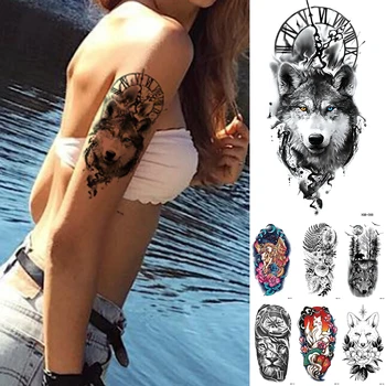 Waterproof Temporary Tattoo Sticker Totem Wolf Flash Tattoos Tiger Pegasus Body Art Arm Fake Tatoo Women Men
Waterproof Temporary Tattoo Sticker Totem Wolf Flash Tattoos Tiger Pegasus Body Art Arm Fake Tatoo Women Men