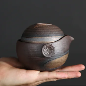 Japanese-style Ceramic Teapot Kung Fu Gaiwan Coarse Pottery Kettle Tea Water Cup Set Portable Travel Tea Sets Office Drinkware
Japanese-style Ceramic Teapot Kung Fu Gaiwan Coarse Pottery Kettle Tea Water Cup Set Portable Travel Tea Sets Office Drinkware
