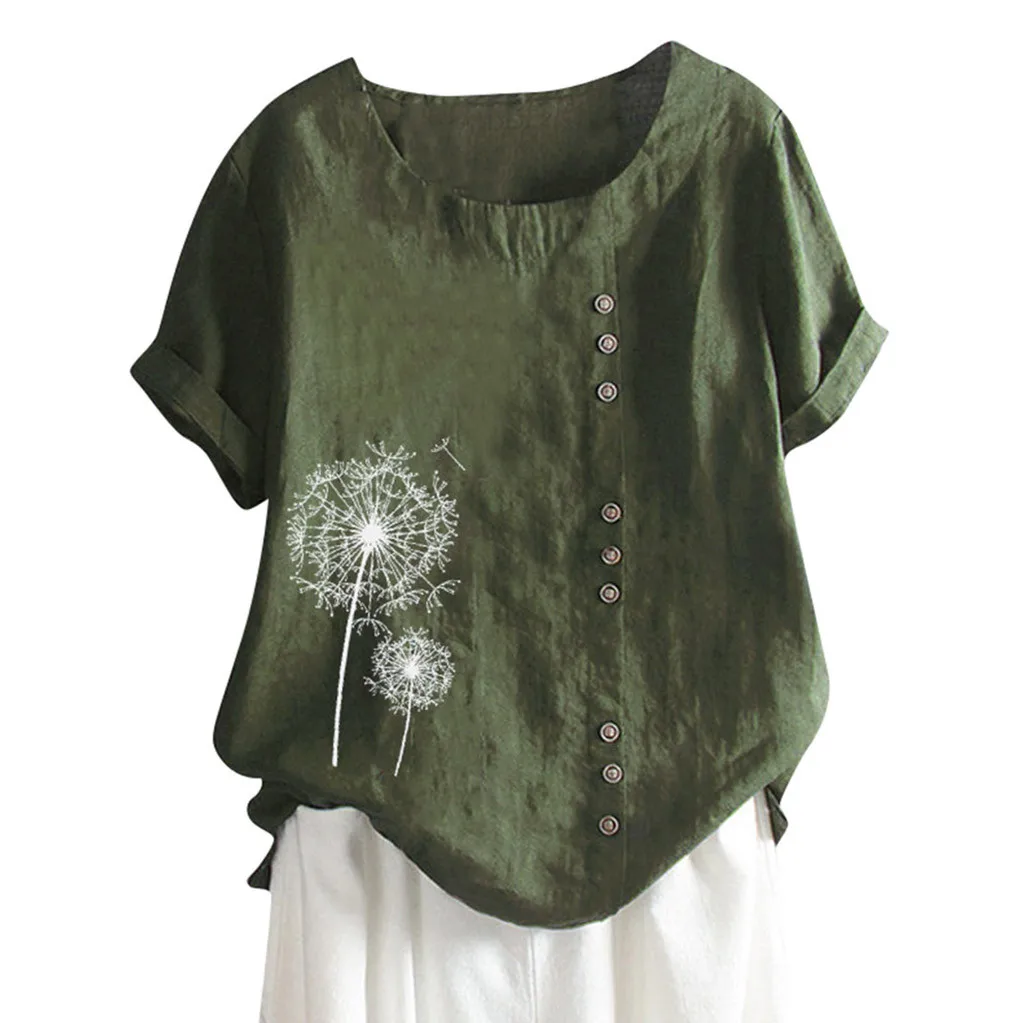 Lady Shirt Top Loose Single-breasted Shirts Womens Casual Loose Button Linen Plus Size Print Boho Tanic Shirt Blouse Tops
Lady Shirt Top Loose Single-breasted Shirts Womens Casual Loose Button Linen Plus Size Print Boho Tanic Shirt Blouse Tops