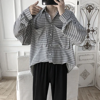 Autumn New Social Men Shirt Fashion Business Casual Plaid Shirt Man Streetwear Wild Loose Long-sleeved Shirts Men S-2XL 
Autumn New Social Men Shirt Fashion Business Casual Plaid Shirt Man Streetwear Wild Loose Long-sleeved Shirts Men S-2XL