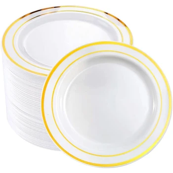 25Pcs Golden Disposable Plastic Tableware Plate Wedding Gift Birthday Party Supplies
25Pcs Golden Disposable Plastic Tableware Plate Wedding Gift Birthday Party Supplies