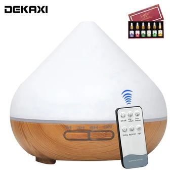 DEKAXI advanced Wood Grain Remote Control Ultrasonic Air Humidifier Aroma Essential Oil Diffuser with LED Lights for Home
DEKAXI advanced Wood Grain Remote Control Ultrasonic Air Humidifier Aroma Essential Oil Diffuser with LED Lights for Home