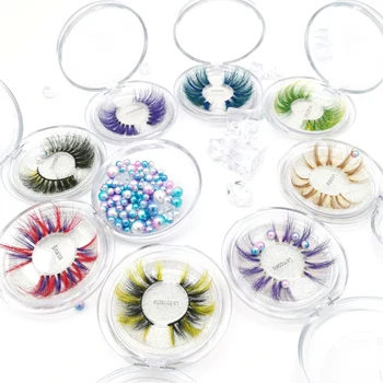 3D 6D False Colored Eyelashes Wholesale Natural Real Mink fluffy Style Eye lash Extension Makeup Cosplay Colorful Eyelash
3D 6D False Colored Eyelashes Wholesale Natural Real Mink fluffy Style Eye lash Extension Makeup Cosplay Colorful Eyelash