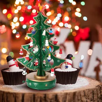Classic Music Box Wooden Clockwork Design Christmas Tree With Pendants Miniature Handmade Music Box For Valentine's Gift
Classic Music Box Wooden Clockwork Design Christmas Tree With Pendants Miniature Handmade Music Box For Valentine's Gift