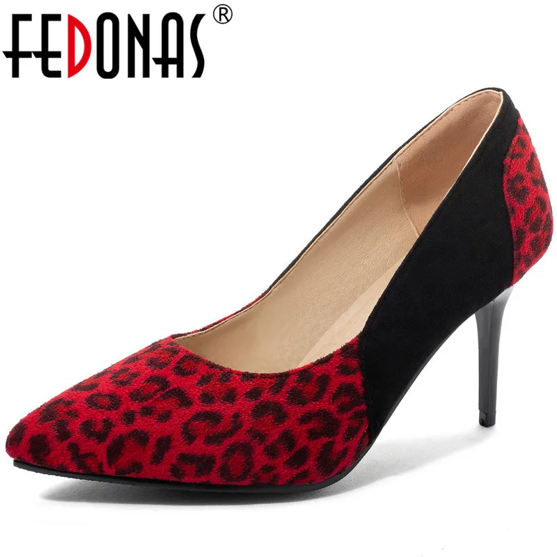 FEDONAS Fashion Women Color Matching Leopard Print Prom Party Pointed Toe New Arrival 2020 Fine Heels Classic Shoes Woman
FEDONAS Fashion Women Color Matching Leopard Print Prom Party Pointed Toe New Arrival 2020 Fine Heels Classic Shoes Woman