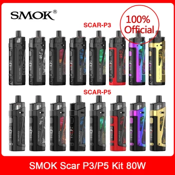 

Original SMOK Scar P3 Scar P5 Pod Mod Kit 80W 5.5ml RPM2 Pod RPM 2 Mesh Coil E Cigarette Vaporizer VS RPM80 RPM 2 vape kit