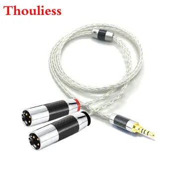 Thouliess HIFI 7nOCC Silver Plated 3.5mm to Dual 2x 3pin XLR Balanced Male Audio Adapter Cable 2.5/4.4/3.5 to XLR Balanced Cable
Thouliess HIFI 7nOCC Silver Plated 3.5mm to Dual 2x 3pin XLR Balanced Male Audio Adapter Cable 2.5/4.4/3.5 to XLR Balanced Cable