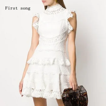 First song Skinny French Polka Dot Hollow Lace Sexy Long Dress 2020New Summer O-Neck Lace Retro Elegant Party Women's Dress XL
First song Skinny French Polka Dot Hollow Lace Sexy Long Dress 2020New Summer O-Neck Lace Retro Elegant Party Women's Dress XL