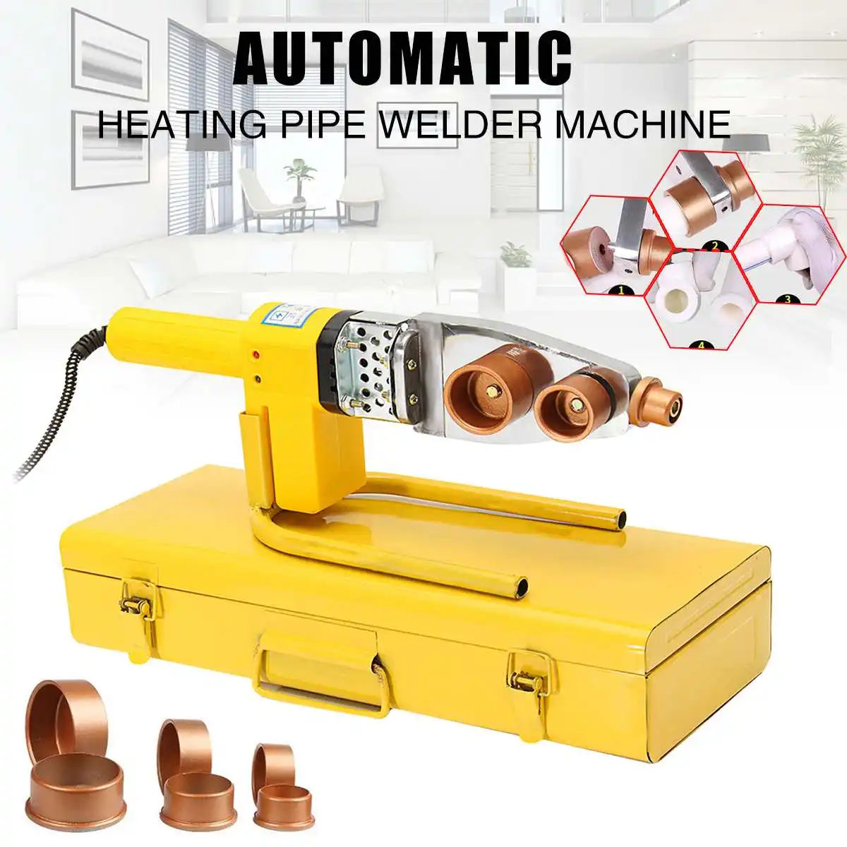 8 шт 220V Пластик Pipe Welder PP ППР ПЭ КПП отопительная труба сварочная машина для труб 20
