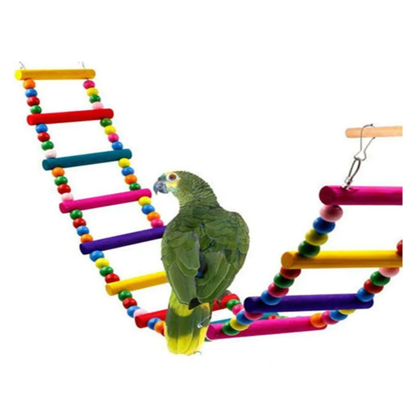 Colorful Wood Pet Parrot Drawbridge Bird Ladder Climb Cockatiel Cableway Hamster Toys Birdcage Bridge Pet Training Home Supplies
Colorful Wood Pet Parrot Drawbridge Bird Ladder Climb Cockatiel Cableway Hamster Toys Birdcage Bridge Pet Training Home Supplies