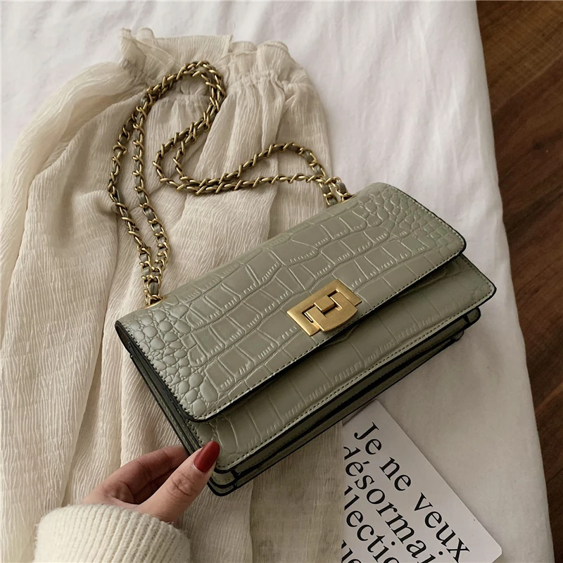 Burminsa Spring Stone Pattern Chain Flap Women Bags Metal Lock Female Shoulder Messenger Bags High Quality Ladies Crossbody Bags
Burminsa Spring Stone Pattern Chain Flap Women Bags Metal Lock Female Shoulder Messenger Bags High Quality Ladies Crossbody Bags