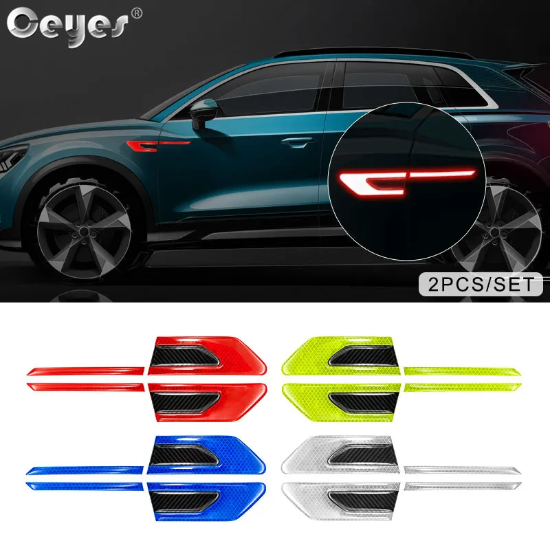 Ceyes 2pcs Car Accessories Door Leaf Board Reflective Stickers Decal Warning Reflective Tape Auto Reflective Strips Car Styling
Ceyes 2pcs Car Accessories Door Leaf Board Reflective Stickers Decal Warning Reflective Tape Auto Reflective Strips Car Styling