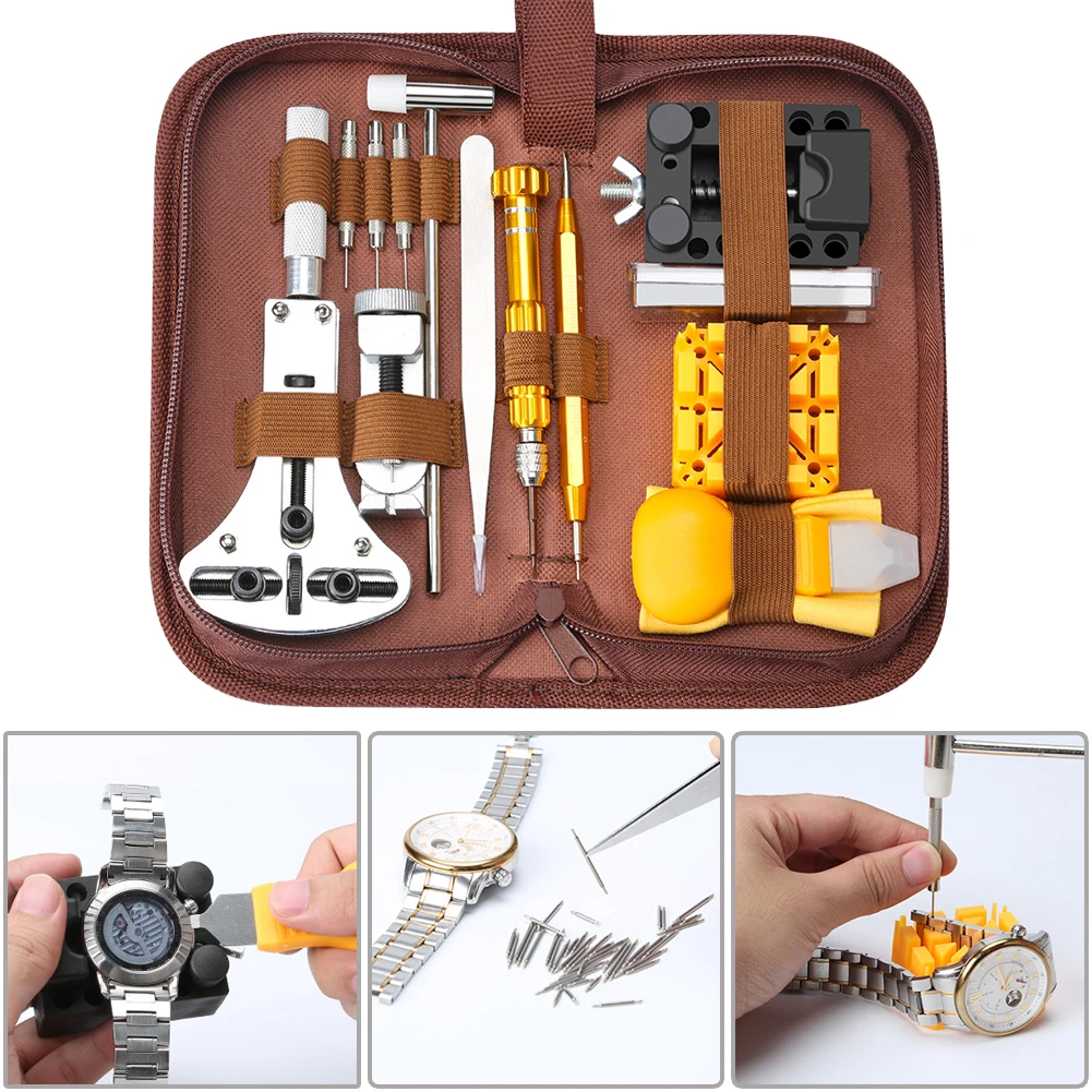 Watch Repair Tool Kit Case Opener Watchmaker Spring Bar Tool Hand Remover with Case Watch Maintenance Tool Set
Watch Repair Tool Kit Case Opener Watchmaker Spring Bar Tool Hand Remover with Case Watch Maintenance Tool Set