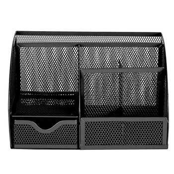 Multi-functional Metal Mesh Desk Organizer Pen Holder Stationery Storage Container Box Collection Rack Office School Supplies
Multi-functional Metal Mesh Desk Organizer Pen Holder Stationery Storage Container Box Collection Rack Office School Supplies
