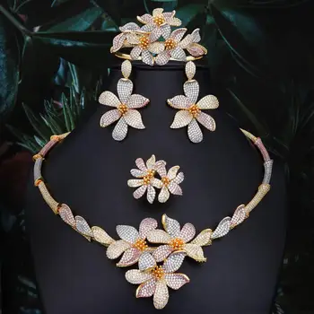 Accking Hotsale African 4pcs Bridal Jewelry Sets New Fashion Dubai Jewelry Set For Women Wedding Party Accessories Design 
Accking Hotsale African 4pcs Bridal Jewelry Sets New Fashion Dubai Jewelry Set For Women Wedding Party Accessories Design