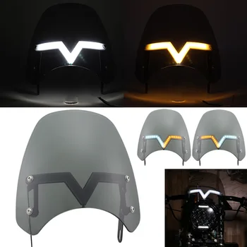 Universal 5-7 " Windshield Windscreen With LED Turn Light DRL For Honda Yamaha Kawasaki headlights motorcycle
Universal 5-7 " Windshield Windscreen With LED Turn Light DRL For Honda Yamaha Kawasaki headlights motorcycle