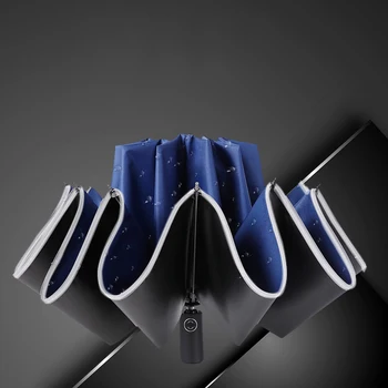Windproof Automatic Folding Inverted Umbrella,10 Ribs Portable Reverse Umbrella With Reflective Stripes Parasol Men Sun Umbrella
Windproof Automatic Folding Inverted Umbrella,10 Ribs Portable Reverse Umbrella With Reflective Stripes Parasol Men Sun Umbrella