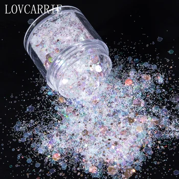 LOVCARRIE 1 Box Glitter Nail Art Powder Sequins Mix Holographic Chunky Flakes Iridescent Nails Accessories Decorations Pigment
LOVCARRIE 1 Box Glitter Nail Art Powder Sequins Mix Holographic Chunky Flakes Iridescent Nails Accessories Decorations Pigment