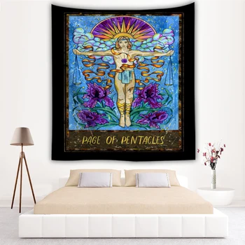 peace of pentacles tapestry tarot card the lover star wall carpet wall art home decor blanket wall rug 
peace of pentacles tapestry tarot card the lover star wall carpet wall art home decor blanket wall rug