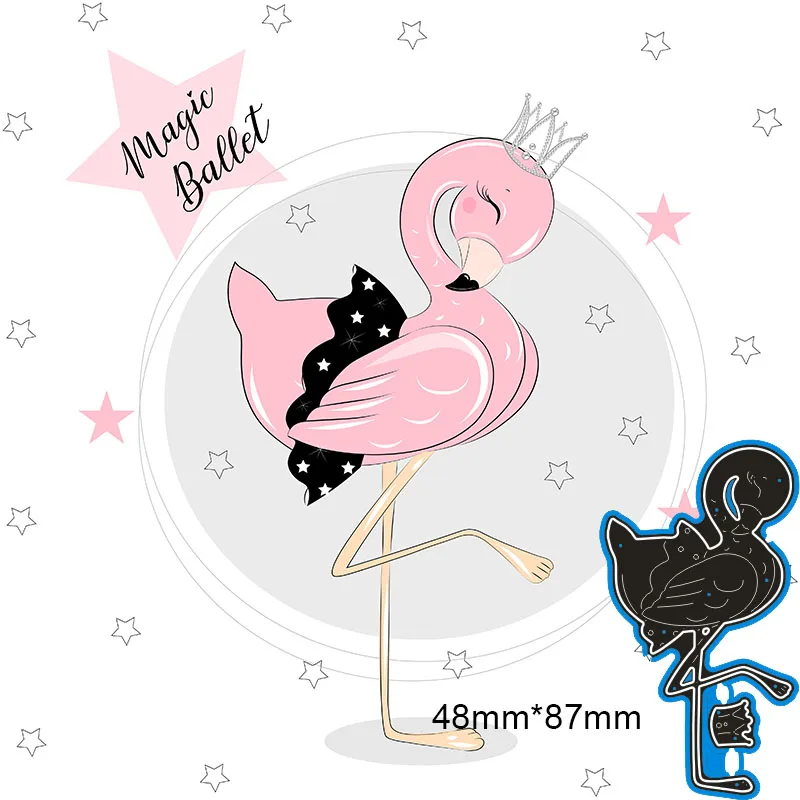 48*87mm Flamingo New Arrival Frame Cutting Dies Stencil DIY Scrapbooking Photo Album Embossing Paper Card | Дом и сад