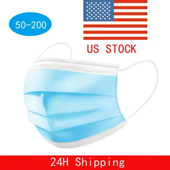 US STOCK 10-200pcs Disposable respirator Face Mask filter 3 layer Mouth Cover Dustproof Non Woven Mouth Protective dust masker
US STOCK 10-200pcs Disposable respirator Face Mask filter 3 layer Mouth Cover Dustproof Non Woven Mouth Protective dust masker