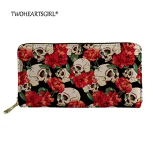 Twoheartsgirl Brand Designer Zipper Wallets Women Sugar Rose Skull Clutch Wallet Female Long PU Card Purse Ladies Handbag
Twoheartsgirl Brand Designer Zipper Wallets Women Sugar Rose Skull Clutch Wallet Female Long PU Card Purse Ladies Handbag