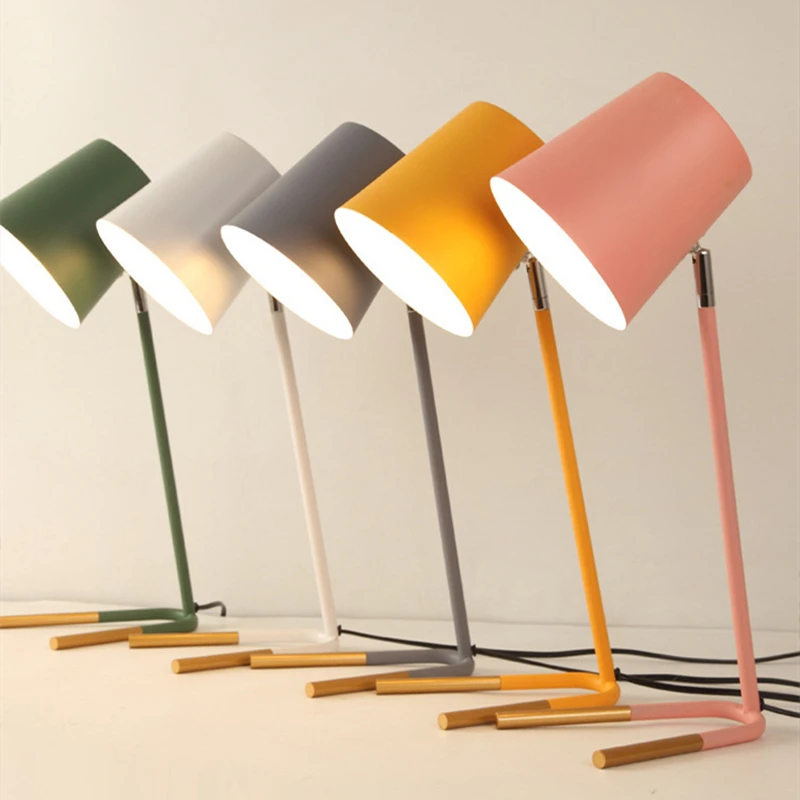 Nordic Popular LED Macaron Desk Lamp Iron art Table Lights Eyes Protection For Students Simple Dormitory Bedroom bedside Lamp
Nordic Popular LED Macaron Desk Lamp Iron art Table Lights Eyes Protection For Students Simple Dormitory Bedroom bedside Lamp