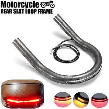175mm Motorcycle Racer Rear Seat Frame Hoop Upswept Flat Brat Loop with LED Turn Signal Brake Lights
175mm Motorcycle Racer Rear Seat Frame Hoop Upswept Flat Brat Loop with LED Turn Signal Brake Lights