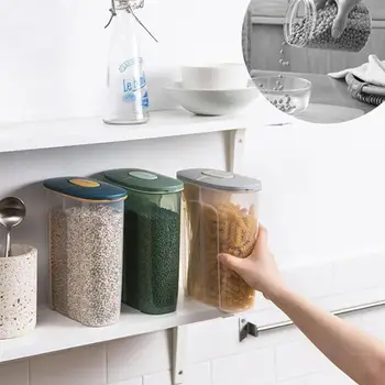 2500ML Food Storage Container Plastic Kitchen Refrigerator Noodle Box Grain Multigrain Storage Tank Transparent Sealed Cans
2500ML Food Storage Container Plastic Kitchen Refrigerator Noodle Box Grain Multigrain Storage Tank Transparent Sealed Cans