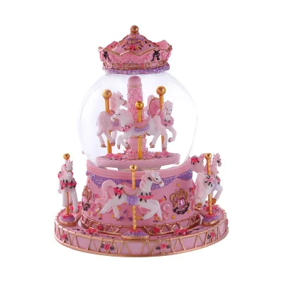 Rotate Music Box Luxury Carousel Glass Ball Doll Miniature Dollhouse Toy with Castle in the Sky Tune Perfect for Birthday Gift
Rotate Music Box Luxury Carousel Glass Ball Doll Miniature Dollhouse Toy with Castle in the Sky Tune Perfect for Birthday Gift