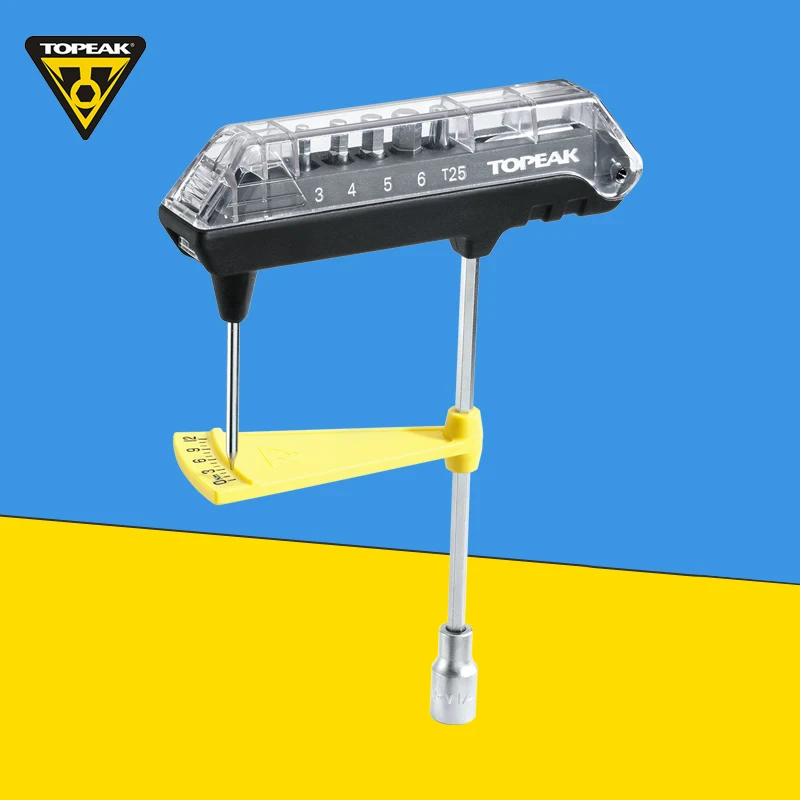 Topeak TPS-SP07 Torque wrench ComboTorq Wrench & Bit Set Inner hexagon Torq Bicycle Tools Kit Road Mountain bike
Topeak TPS-SP07 Torque wrench ComboTorq Wrench & Bit Set Inner hexagon Torq Bicycle Tools Kit Road Mountain bike