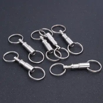 Metal Snap Lock Holder Pull-Apart Seperate Quick Lease Keychain Ring Holder Dual Detachable Key Ring Portable Outdoor Tool
Metal Snap Lock Holder Pull-Apart Seperate Quick Lease Keychain Ring Holder Dual Detachable Key Ring Portable Outdoor Tool