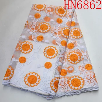 Orange African Net Lace Fabric 2019 Embroidery Nigeria Voile Lace Fabric.High Quality French Tulle Lace Fabric For Women Wedding 
Orange African Net Lace Fabric 2019 Embroidery Nigeria Voile Lace Fabric.High Quality French Tulle Lace Fabric For Women Wedding