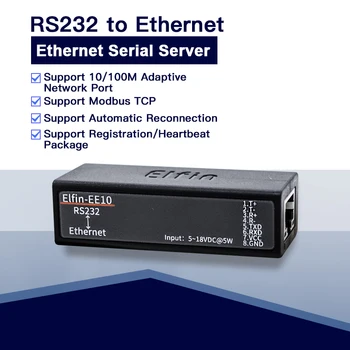 Serial Port RS232 to Ethernet Serial Port Device Server Support TCP/IP Telnet Modbus TCP Protocol EE10
Serial Port RS232 to Ethernet Serial Port Device Server Support TCP/IP Telnet Modbus TCP Protocol EE10