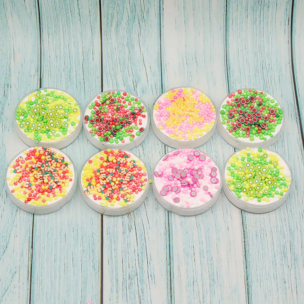 60ml Fruit Cloud Slime Fluffy Putty Antistress Stress DIY Polymer Clay Educational Charms For Slime Modelling Toys For Children
60ml Fruit Cloud Slime Fluffy Putty Antistress Stress DIY Polymer Clay Educational Charms For Slime Modelling Toys For Children