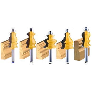 5Pc 8Mm Shank Casing&Base Molding Router Bit Set Cnc Line Knife Woodworking Cutter Tenon Cutter For Woodworking Tools 
5Pc 8Mm Shank Casing&Base Molding Router Bit Set Cnc Line Knife Woodworking Cutter Tenon Cutter For Woodworking Tools