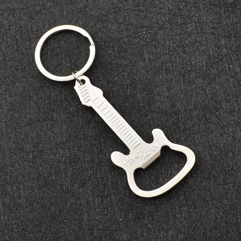 Personality Keychain Electric Guitar Bottle Opener Design Originality Keyring Small Gift Pendant Key Chain Wholesale Price
Personality Keychain Electric Guitar Bottle Opener Design Originality Keyring Small Gift Pendant Key Chain Wholesale Price