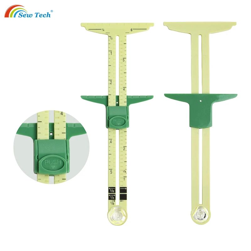 Sew Tech 5in1 Sliding T Sewing Gauge Ruler Measuring Tools Guide Plastic Circle compass Tailor Ruler Accessories
Sew Tech 5in1 Sliding T Sewing Gauge Ruler Measuring Tools Guide Plastic Circle compass Tailor Ruler Accessories